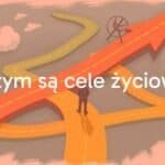 A person standing at a crossroads with multiple paths leading to different goals, motivational, bright colors, illustrative style.