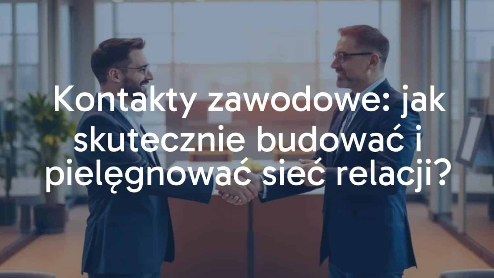 Professional networking scene, two businesspeople shaking hands in a modern office, warm lighting, realistic.