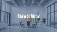Business growth concept, modern office with upward arrow graph, professional atmosphere, realistic