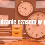 A professional workspace with a clock, organized desk, and task list, symbolizing time management, modern office, productive and balanced vibe, realistic style.