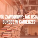 A professional climbing a staircase made of books, symbolizing career growth and continuous learning. Modern office background, motivational atmosphere, professional attire, bright lighting, realistic.