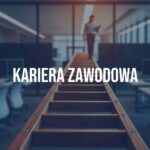 A professional career path with a ladder leading upwards, symbolizing growth and ambition, modern office background, motivational vibe, realistic style.