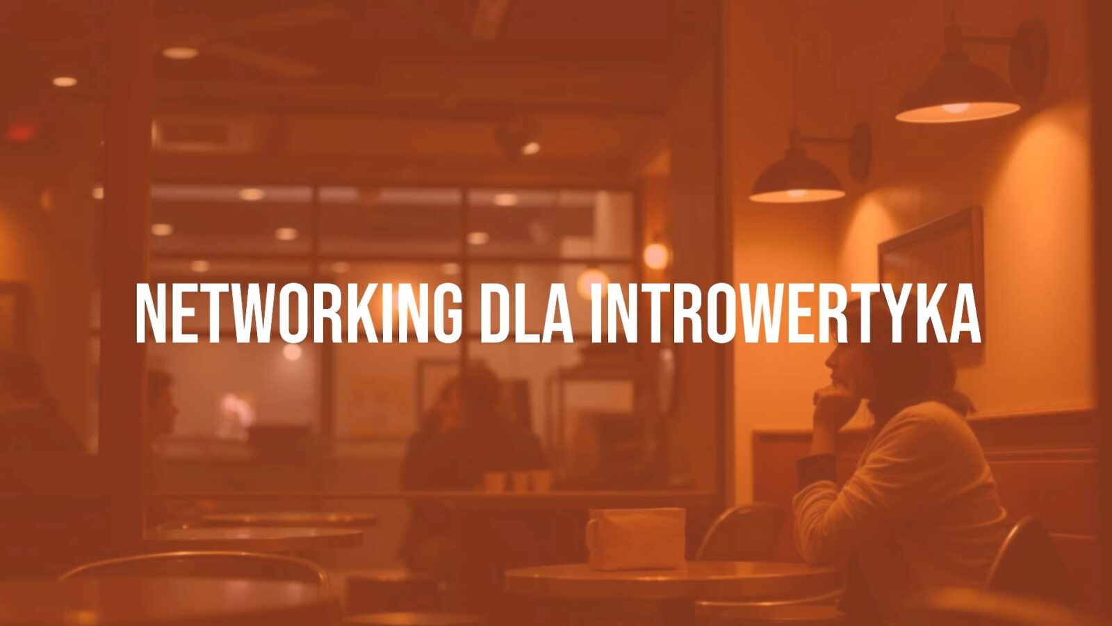 A quiet coffee shop setting, introvert networking, two people having a deep conversation, soft lighting, warm tones, realistic.