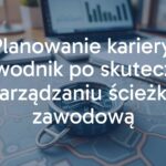 A professional career path planning, compass on a roadmap, office desk with laptop and notebook, motivational workspace, warm lighting, realistic.